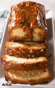 Salted Caramel Pound Cake Has A Decadent Swirl Of Caramel Inside Recipe Caramel Desserts Pound Cake Recipes Desserts
