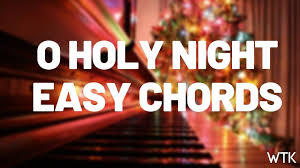 O hear the angel voices o night divine o night when christ was born. O Holy Night Easy Piano Beginner Chords Youtube