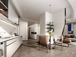 室内设计客厅厨房餐厅金属木软装简约低奢现代dho 香港洪德成设计 residential design residential interior interior architecture