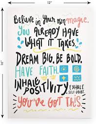 Amazon.com: Positive Quotes Wall Decor (12x16") You've Got This Sign  Inspirational Canvas Wall Art for Classroom, Nursery, Playroom, Teens,  Kids, Boys, Girls, Bedroom: Posters & Prints