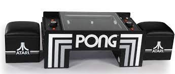 A playable, real life, mechanical homage to one of the first video. Atari Pong Table Atari Pong Coffee Table Cocktail Arcade Game Wayfair