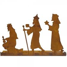 Im matthäusevangelium des neuen testamentes werden sie als sterndeuter. Ferrum Living Edelrost Krippenszene Hl Drei Konige