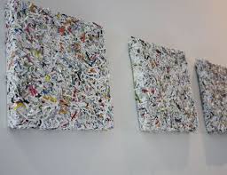 24 Creative Uses For Shredded Paper That You May Never Have Thought Of Paper Collage Art Shredded Paper Mail Craft