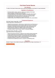2 first grade teacher resume examples