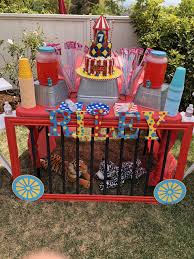 You can have a lively carnival circus party right in your backyard or go for an actual visit to the fair. Pin By Michele Kister On Riley S 7th Bday Carnival Theme Carnival Birthday Party Theme Dumbo Birthday Party Circus Birthday Party Theme