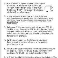 Students begin to work with algebra word problems in a series of math worksheets, lessons, and homework. 8th Grade Math Word Problems Worksheets