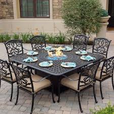 What is a gas fire pit table and how does it work? Patio Set With Fire Pit Fire Pit Table Sets Bbqguys