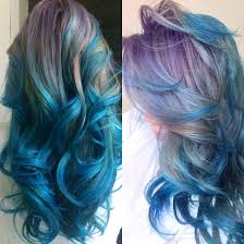 Mermaid Hair Products Used On Pre Bleached Hair Ion Color Brilliance Purple Ion Color Brilliance Blue Tre Cool Hair Color Mermaid Hair Ion Hair Colors