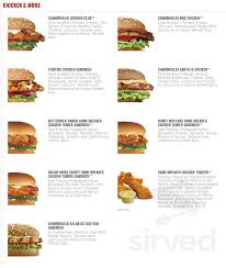 Carl S Jr Menu In Edmonton Alberta Canada