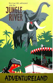 Disneyland Adventureland Jungle Cruise Art Etsy In 2021 Disneyland Vintage Poster Vintage Disneyland Disney Posters