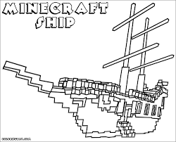 And see also some randomly maybe you like Minecraft Ship Coloring Page Coloringbay