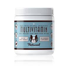 Vitamins and minerals are nutrients that your dog's body needs. Multivitamin Supplement