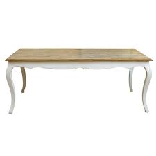 Inspired by the stunning homes of provence, french country design often incorporates elegant curves, distressed woodwork, nailhead trim, and upholstery. Provincial Oak Dining Table 200cm White