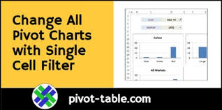 change all pivot charts with single cell filter excel