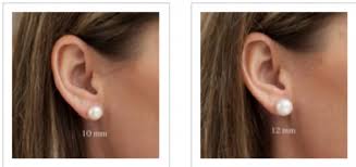 Completely New 12mm Pearl Stud Earrings Mu01