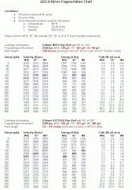 Bullet Charts Rifle M4 Carbine Reloading Ammo Guns