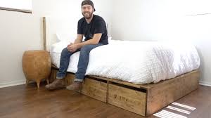 King size bed frames with drawers underneath. Diy Modern Platform Bed With Storage Modern Builds Ep 56 How To Youtube