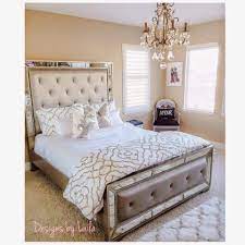 I also love the night light feature on the headboard & nightstand. Designs By Laila Bedroom Decor Apartment Decor Queen Sized Bedroom Sets