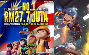 The movie yang ditayangkan di pawagam malaysia, indonesia, singapura, dan brunei mulai 8 ogos 2019. Pecah Rekod Filem Boboiboy Movie 2 Jadi Filem Animasi Terlaris No 1 Malaysia Gempak