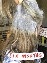 I grew up with brown hair, thinking it was 'rat brown.' when i was a young adult, i started highlighting, and then coloring. This Popular Gray Hair Transition Story Will Inspire You Transition To Gray Hair Grey Hair Wig Covering Gray Hair