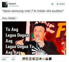 Anu malik, who was looking happy and upbeat seconds ago, has now turned. Tu Aag Laga Dega Meme Of Anu Malik Goes Viral The Times Of India