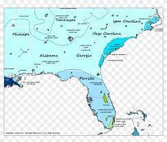 Map Of Florida Alabama Line Florida, Tennessee, Alabama, Georgia, North & South - Map, Hd Png Download  - 944X759(#744027) - Pngfind