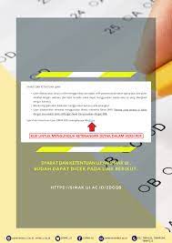 11 b/a / keterangan : Simak Ui On Twitter Syarat Dan Ketentuan Ujian Online Simak Ui Untuk Semua Jenjang Sudah Dapat Dicek Pada Laman Berikut Https T Co Itbh97hntv Https T Co Mmloquvw9m