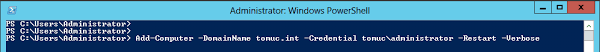 Join Add A Computer To The Domain Via Powershell Command Line Tom Talks