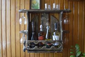 Man cave bar / kitchen island bar cabinet furniture w/ sliding barn doors / country furniture / farmhouse furniture / rustic furniture. Beautiful Wooden Wine Rack Home Bar Furniture Wine Storage Etsy