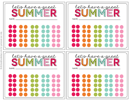 It is a red punchcard that once acti. Kids Activities Summer Punch Cards