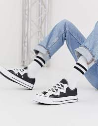 Converse Black Zig Zag Chuck 70 Lo Leather Voltage Trainers Lyst