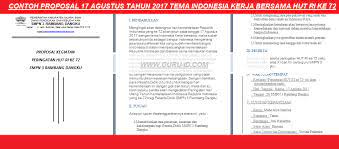Contoh proposal 17 agustus doc. Proposal 17 Agustus 2019 Doc Tema Sdm Unggul Indonesia Maju Info Pendidikan Terbaru
