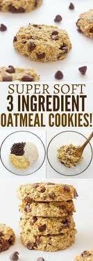 3 Ingredient Banana Oatmeal Cookies One Clever Chef Recipe Banana Oatmeal Cookies Oatmeal Cookie Recipes Food