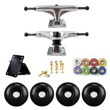 The trucks that you have on your skateboard drastically affects the way your board rides. 5inch 127mm Pro Skateboards Truck Wheels Kit Complete Aluminum Alloy Skate Board Longboard Trucks 52mm Pu Skate Wheels 6082rs Bearing Sleeve Riserpad Hardware Combo Wish