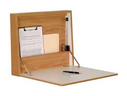 Folding Desk Laptop Station For Wall Mount Oak In 2021 Tiny House Furniture Desks For Small Spaces Wall Desk