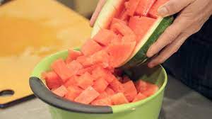Whole watermelons will keep in the fridge for about a week with no negative consequences for the texture or flavor, while cut pieces are best eaten within three days. How To Easily Cut A Watermelon Youtube