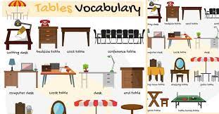 We did not find results for: Types Of Tables List Of Tables With Pictures In English 7esl