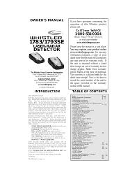 Pop mode doesn't produce 100% accurate speed readings, and radar guns therefore pop mode is fairly pointless and i suggest that you disable its detection on your radar detector. Whistler 1783se Radar Detector User Manual Manualzz