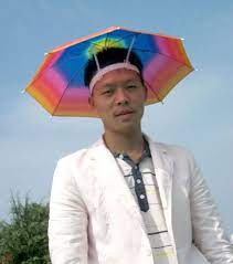 Pourquoi Pas Protection Solaire Protection Anti Uv Chapeau Parasol Tete Umbrellas Parasols Umbrella Rainbow Hat