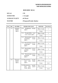 Download dan dapatkan soal latihan ulangan uts semester 2 kelas 3 ktsp terbaru semua mapel plus kisi kisi dan jawabannya. Soalpilihan Ganda Mtk Kelas 3 Kd 3 6 K 13 Semester 2 Inilah Soal Uts Matematika Kurikulum 2013 Revisi Kelas 4 Sd Semester 1 Sch Paperplane Josephine Jun