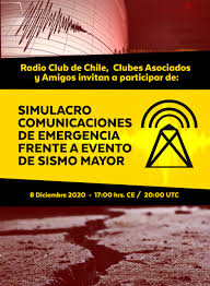 A principios del 2020 compartió el calendario de los simulacros, el primero sería el 20 de enero, el segundo en el mes de mayo y por último el tradicional macro simulacro nacional del 19 de. Actualizado Invitacion Simulacro Nacional De Comunicaciones De Emergencia Radio Club De Chile