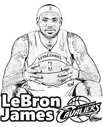 7 Cavs Coloring Pages For Sports Lovers Lebron James Coloring Page In 2020 Coloring Pages Lebron James Sports Coloring Pages