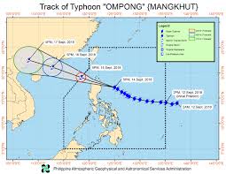 Typhoon Ompong On Track For Landfall Early On September 15