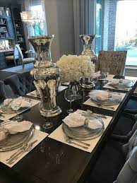 37 What Gold And Silver Dining Table Is And What It Is Not Decoryourhomes Dining Table Decor Centerpiece Dinning Room Table Decor Dining Room Table Decor
