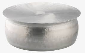 Industrial style with steel metal legs. World Menagerie Ranjeeta Drum Coffee Table Reviews Wayfair