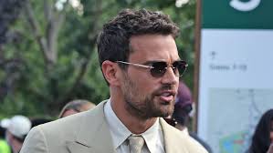 Theo James is into wearing four-figure sunglasses now