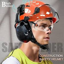 SAFEBUILDER Bluetooth Hard Hat Ear Muffs, SNR 26dB Adjustable Cap-mounted  Ear muff, Helmet Attachable Earmuff (Black Bluetooth Ear Muffs Safety  Helmet Type) : Amazon.in: Industrial & Scientific