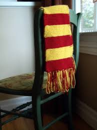 My gran had said she expected me to be in gryffindor like my parents so i just said 'gryffindor' over and over and over! the two laughed at how neither one was a true gryffindor before heading back in for dinner. Harry Potter Scarf Knitting Pattern Knit Gryffindor Scarf Frugal Family Times