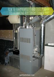To help improve the ventilation—and air quality—in your basement, you can install a mechanical ventilation system to. How To Temporarily Fix A Leaking Air Conditioner
