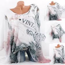 See more of italy mode on facebook. Italy Tunika Chiffon Bluse Oversize Eifelturm Blumen Vintage Beere Weiss Ks335 Italienische Mode Bekleidung Modestil